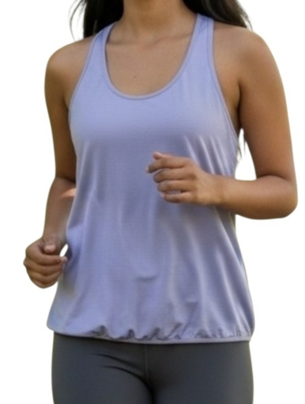 Trk Gear Light Purple Scoop Neck Racerback Tank